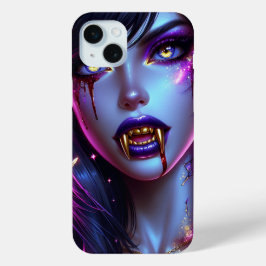 Vampire mit Gold Fangs Ai Art Case-Mate iPhone Hülle