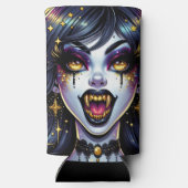 Vampire mit Goldfangs Vollmond-Halloween-Party Selters Dosenkühler (Rückseite)