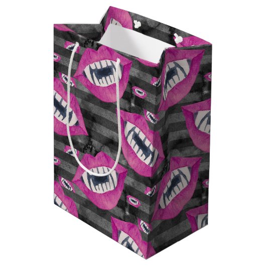 Vampire Mittlere Geschenktüte (Rückseite Schrägansicht)