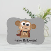 Vampire Monkey Halloween-Party Einladung (Stehend Vorderseite)
