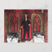 Vampire Monster / Halloween Postkarte (Vorderseite)