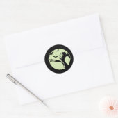 Vampire Moon Runder Aufkleber (Umschlag)