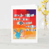 Vampire Mouse Karte (Gelbe Blume)