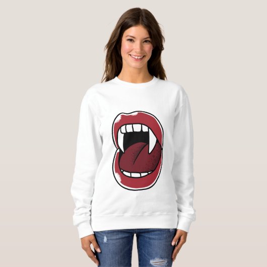 Vampire Mouth Sweatshirt (Vorne ganz)
