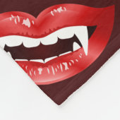 Vampire Mouths Illustriert Pattern Halloween Fleecedecke (Ecke)