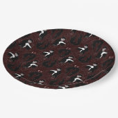 Vampire-Musterpapierplatte Pappteller (Schrägansicht)