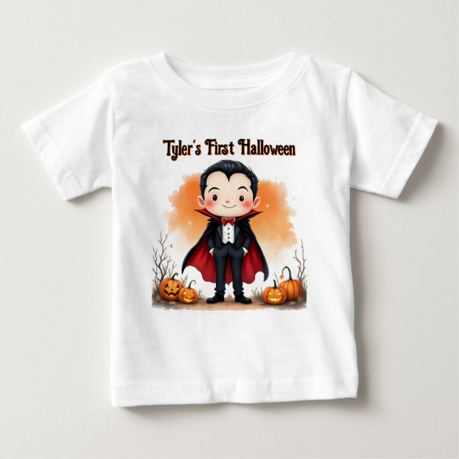 Vampire nicht so Beängstigend ersten Halloween Baby T-shirt (Vorderseite)