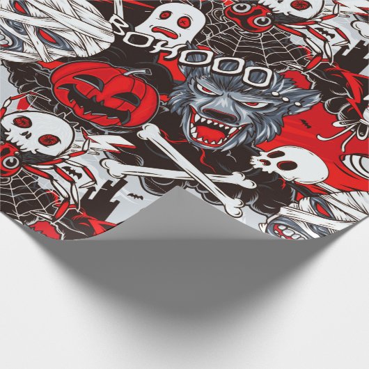 Vampire Night Matte Wrapping Paper, 30" x 6' Geschenkpapier (Ecke)