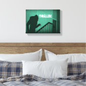 Vampire Nosferatu Green Horror Thriller Leinwanddruck (Insitu (Schlafzimmer))