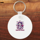 Vampire Nurse Shirt � Funny Halloween Medical Work Schlüsselanhänger (Vorderseite)