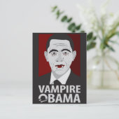 Vampire Obama Postkarte (Stehend Vorderseite)