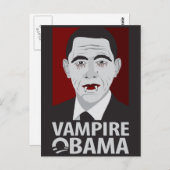 Vampire Obama Postkarte (Vorne/Hinten)