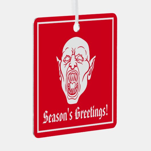 Vampire Ornament Aus Metall (Vorderseite Rechts)