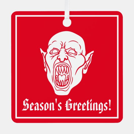 Vampire Ornament Aus Metall (Vorderseite)