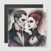 Vampire Paar Magnetkarte (Vorne/Hinten)
