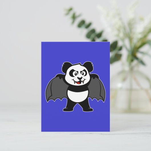 Vampire Panda Postkarte (Stehend Vorderseite)