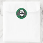 Vampire Panda Runder Aufkleber (Tasche)
