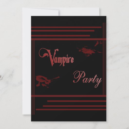 Vampire-Party Einladung (Vorderseite)