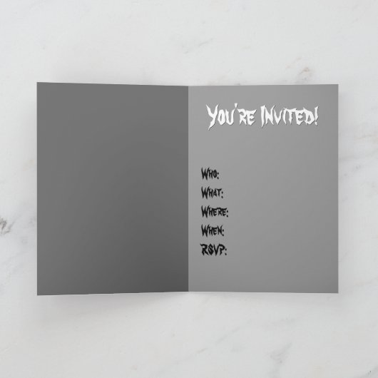 Vampire Party Einladungen Custom Halloween Cards (Innenseite)