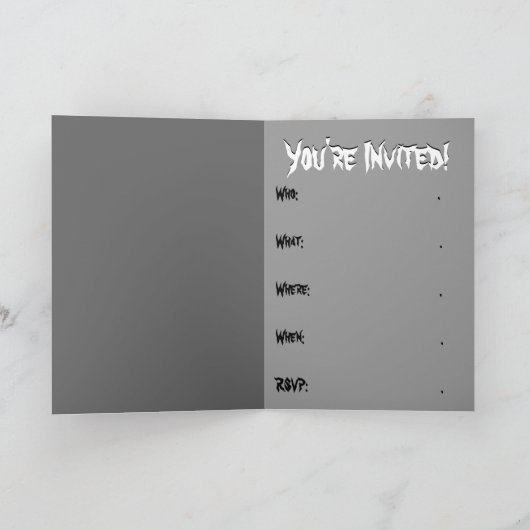Vampire Party Einladungen Custom Halloween Cards (Innenseite)