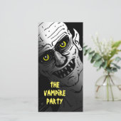 Vampire Party Halloween Einladung (Stehend Vorderseite)