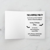 Vampire Party Halloween Einladung (Innenseite)