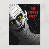 Vampire Party Halloween Einladung Postkarte (Vorderseite)