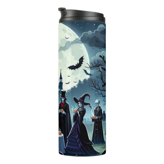 Vampire Party Halloween Thermal Tumbler Thermosbecher (Nach rechts gedreht)