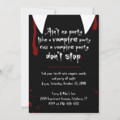 Vampire Party Halte Halloween nicht auf Einladung (Vorderseite)