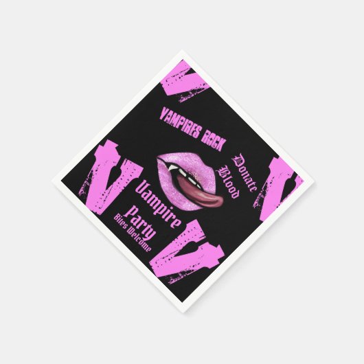 VAMPIRE-PARTY SERVIETTE (Ecke)