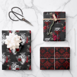 Vampire Pattern Geschenkpapier Set