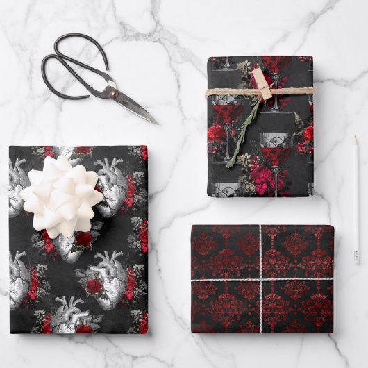 Vampire Pattern Geschenkpapier Set (Vorderseite)