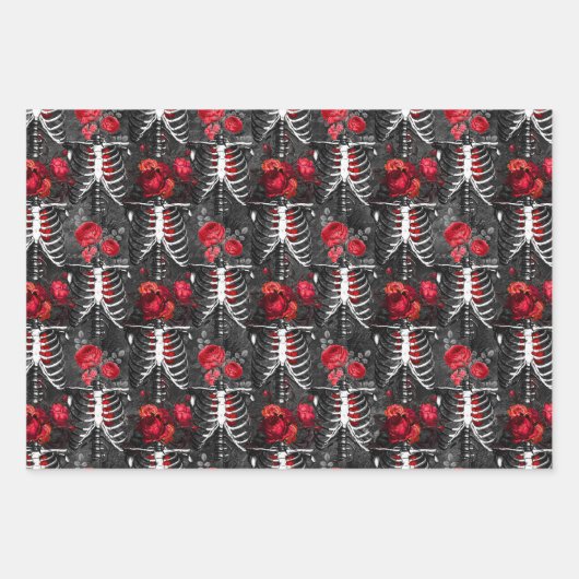 Vampire Pattern Geschenkpapier Set (Vorderseite 2)