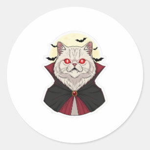 Vampire Persian - Persian Cat Halloween Runder Aufkleber