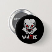 Vampire Pi Halloween Kostüm Funny Mathe Science Th Button (Vorne & Hinten)