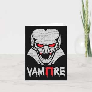 Vampire Pi Halloween Kostüm Funny Mathe Science Th Karte