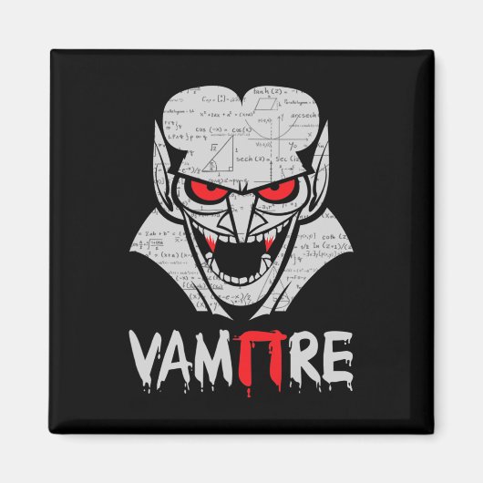 Vampire Pi Halloween Kostüm Funny Mathe Science Th Magnet (Vorne)