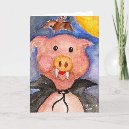 Vampire Pig Karte (Vorderseite)