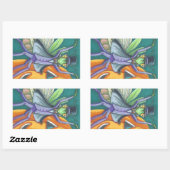 VAMPIRE PRAYING MANTIS BUG STICKER SHEED Rectangle (Blatt)