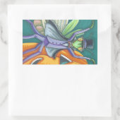 VAMPIRE PRAYING MANTIS BUG STICKER SHEED Rectangle (Tasche)