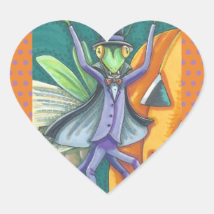 VAMPIRE PRAYING MANTIS BUG STICKERS SHEED Herz