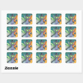 VAMPIRE PRAYING MANTIS, BUG STICKERS SHEED Square (Blatt)