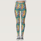 VAMPIRE PRAYING MANTIS, HALLOWEEN BUG ART LEGGINGS (Vorderseite)