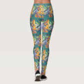 VAMPIRE PRAYING MANTIS, HALLOWEEN BUG ART LEGGINGS (Rückseite)