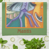 VAMPIRE PRAYING MANTIS, HALLOWEEN KÜCHENTOWEL GESCHIRRTUCH (Gefaltet)