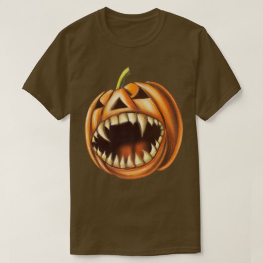 Vampire Pumpkin JackOLantern T-Shirt (Design vorne)