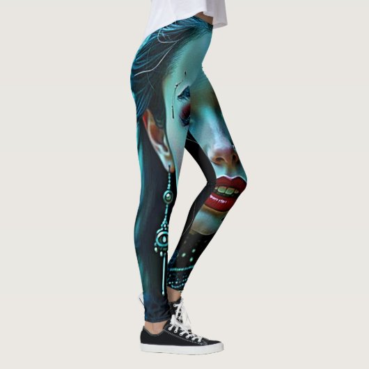 Vampire Queen: Dark Allure Art Leggings (Rechts)
