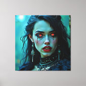 Vampire Queen: Dark Allure Art Leinwanddruck (Vorderseite)