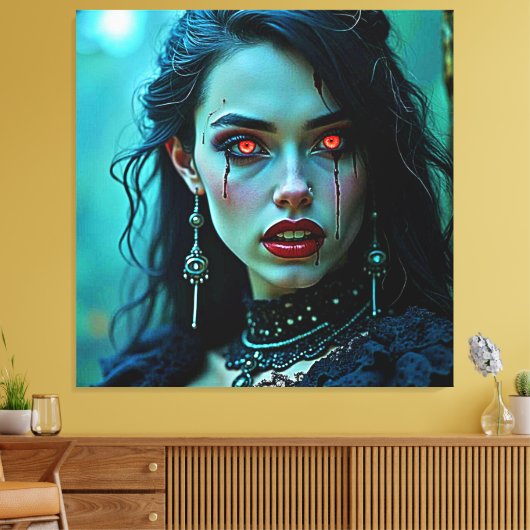 Vampire Queen: Dark Allure Art Leinwanddruck (Insitu (Wohnzimmer))
