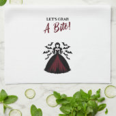 Vampire Queen Halloween Geschirrtuch (Gefaltet)